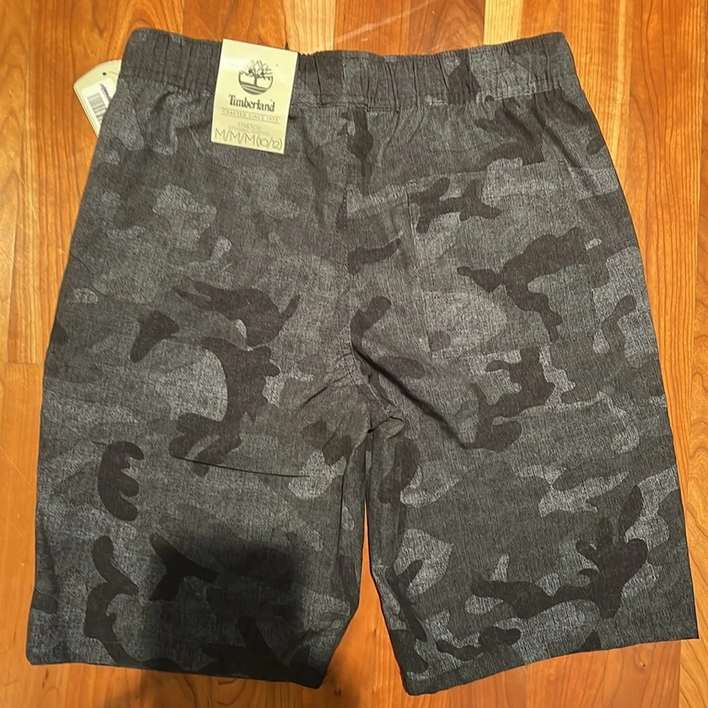 NWT Timberland Camo Swim Trunks - Boys Size Medium 10/12